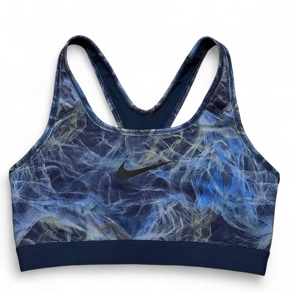 Nike Other - Nike Dri-Fit Women's Sports Bra, Abstract Blue, No Padding, Size Medium